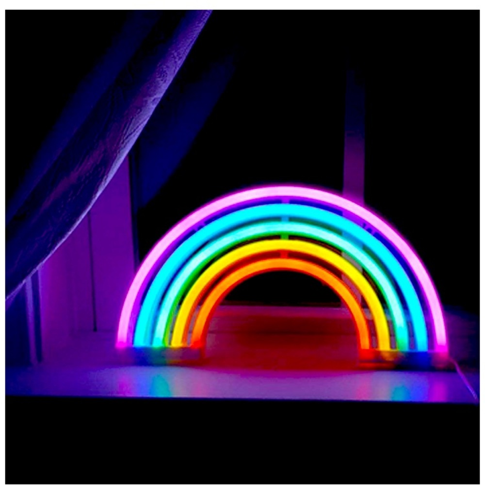 Neon Colorful Rainbow LED Light Wall Decor/Art - Picture 2 of 6